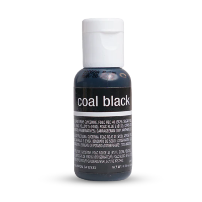 Chefmaster Liqua-Gel Food Colour Coal Black - 0.7oz