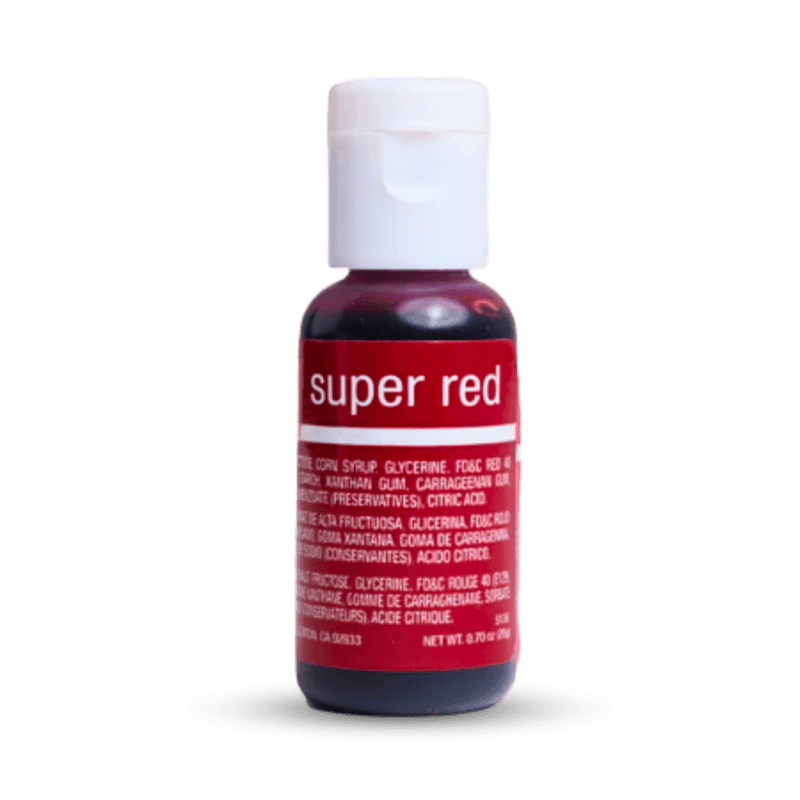 Chefmaster Liqua-Gel Food Color Super Red - 0.7 oz